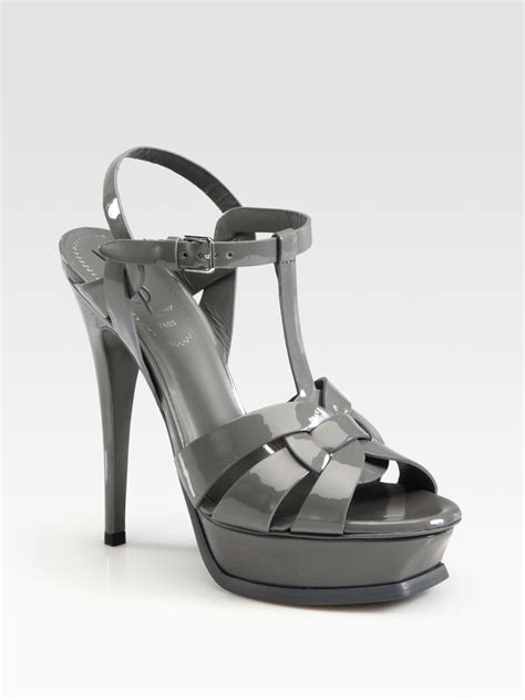 ysl iris 105 sandal|TRIBUTE platform sandals in patent leather .